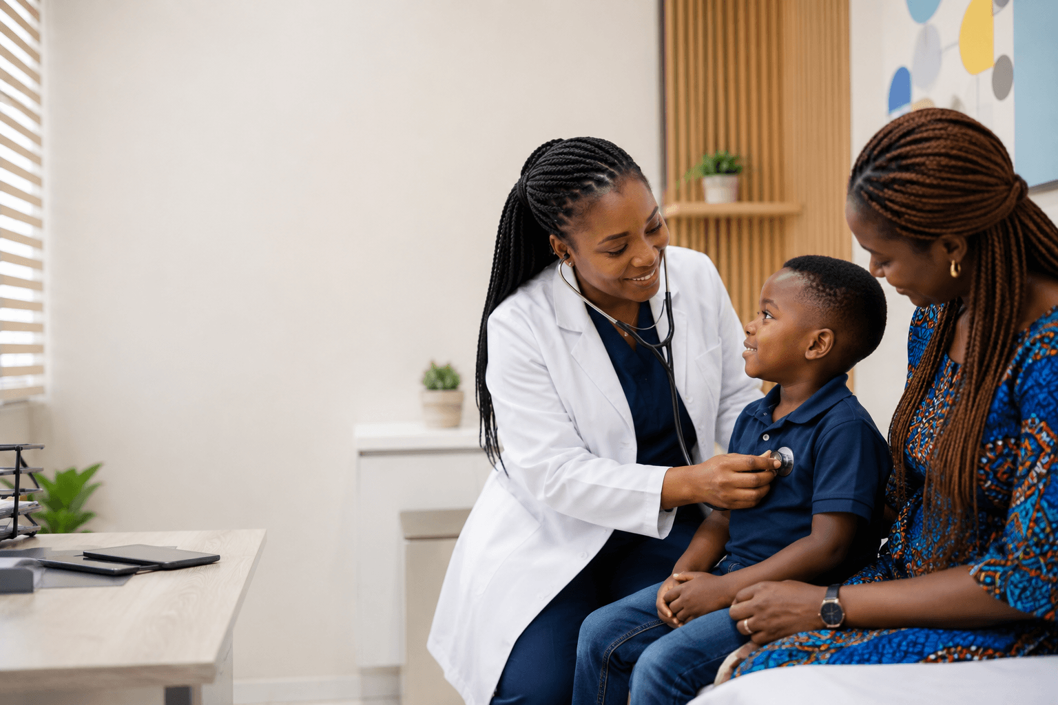 A Children's Health consultation at Berith Specialist Hospital